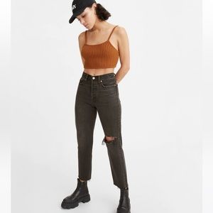NWT Levi’s black Wedgie Straight Jean